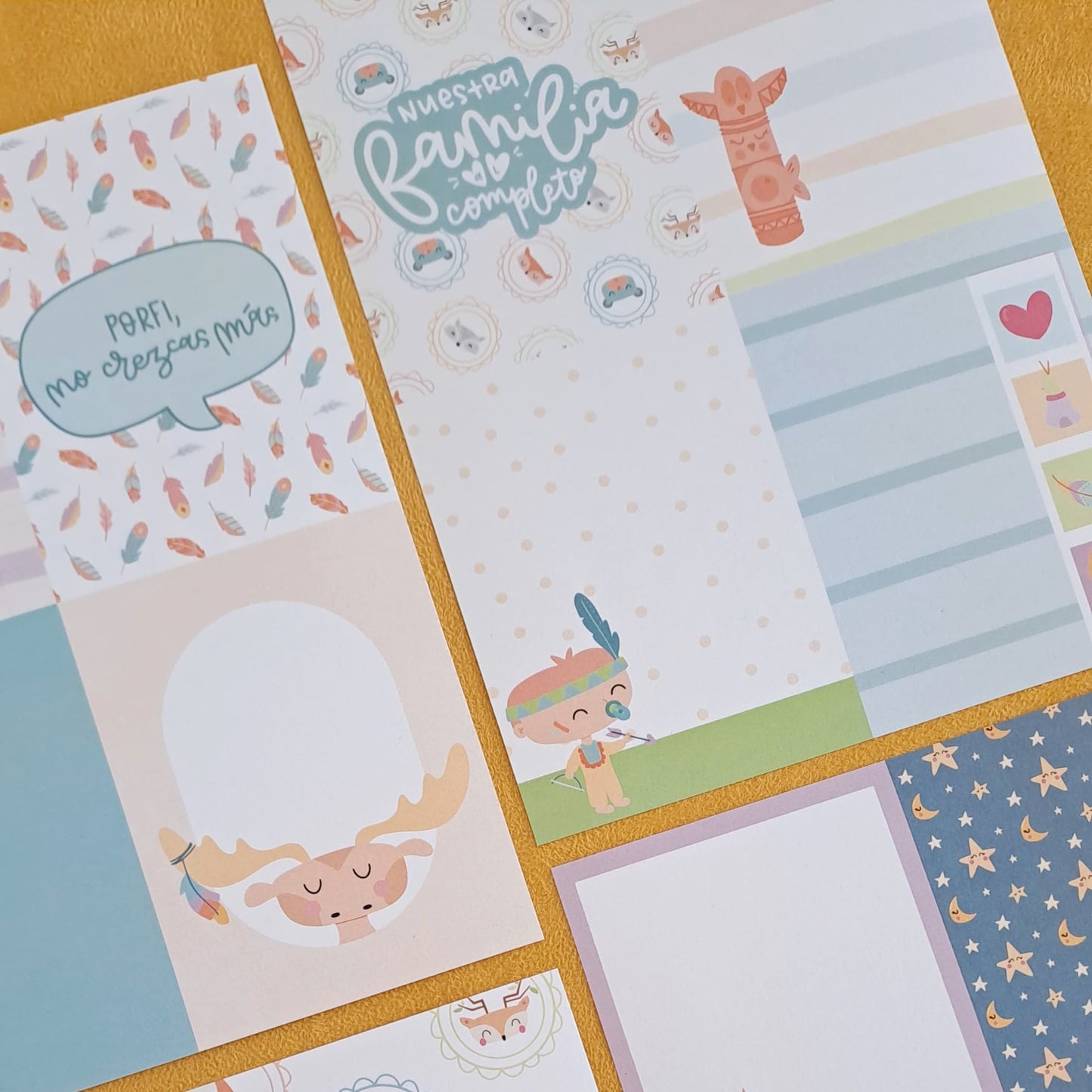 PACK 58 TARJETAS PEQUEÑO TIPI - SCRAPBOOKING
