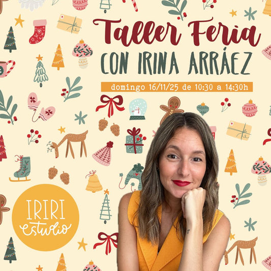 RESERVA TALLER CON IRINA ARRÁEZ EN LA FERIA SCRAP, CREA Y DECORA -  DOMINGO 16/11/25 DE 10:30 A 14:30