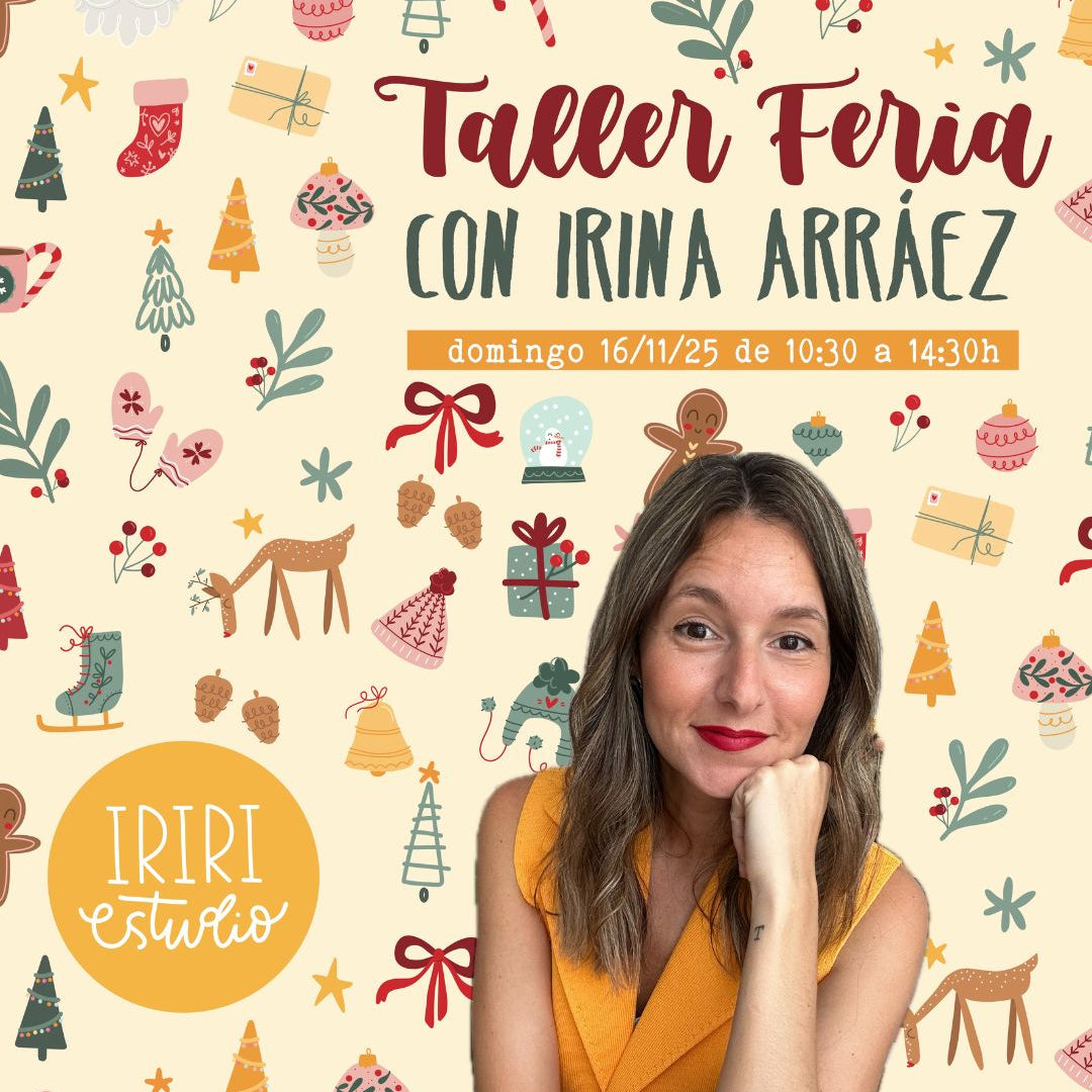 RESERVA TALLER CON IRINA ARRÁEZ EN LA FERIA SCRAP, CREA Y DECORA -  DOMINGO 16/11/25 DE 10:30 A 14:30