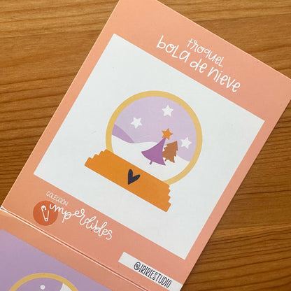 TROQUEL BOLA DE NIEVE (SCRAPLENDARIO 2026)- SCRAPBOOKING