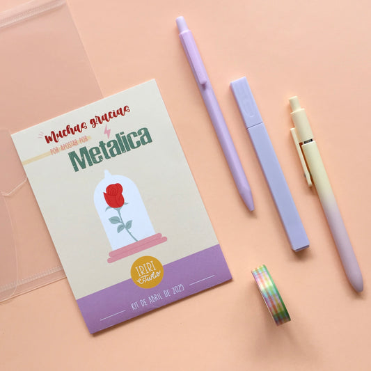 KIT METÁLICA ABRIL 2025 - EXCLUSIVO SUSCRIPTORAS - SCRAPBOOKING