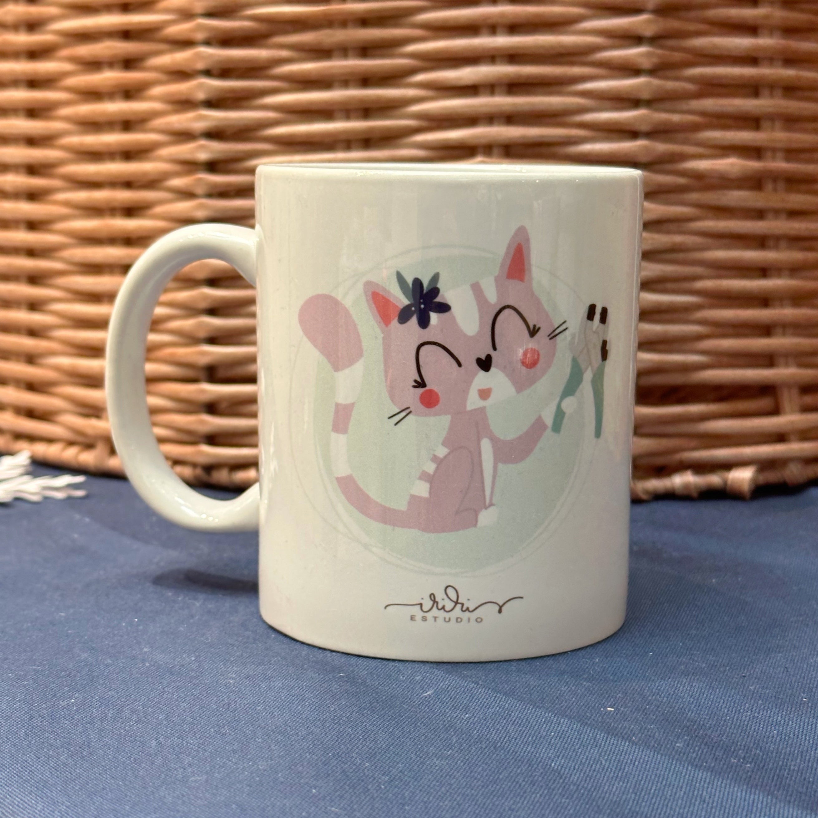 TAZA SCRAPERA GATITO - EXCLUSIVO FERIA