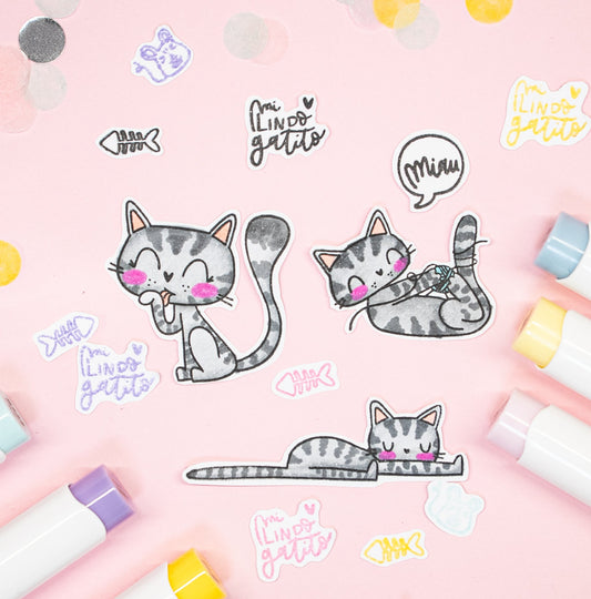 SELLO MIAU - IMPERDIBLES - SCRAPBOOKING