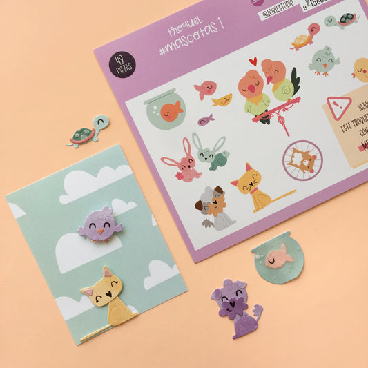 TROQUEL MASCOTAS 1 - COL. INFINITA - SCRAPBOOKING