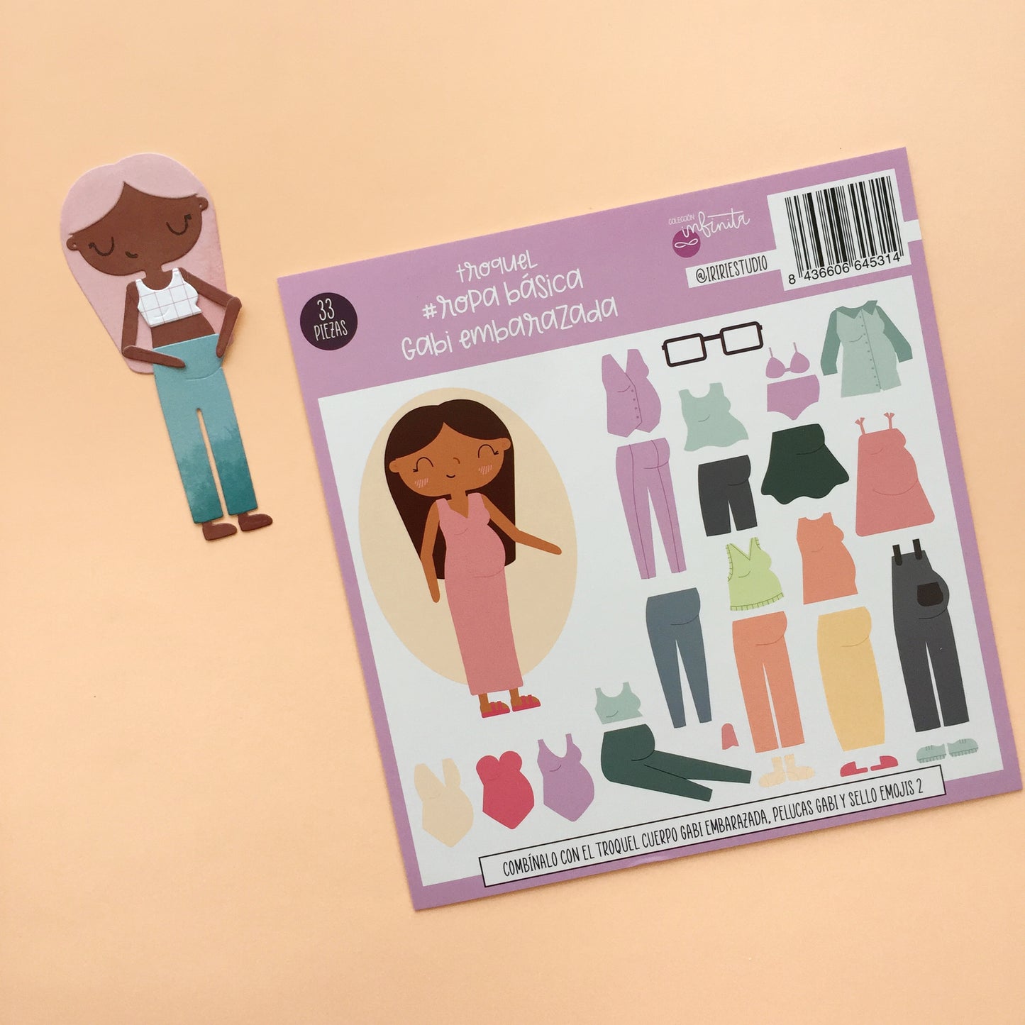 TROQUEL ROPA BÁSICA GABI EMBARAZADA - COL. INFINITA - SCRAPBOOKING
