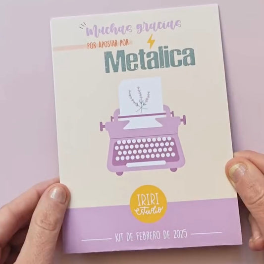 KIT METÁLICA FEBRERO 2025 - SCRAPBOOKING