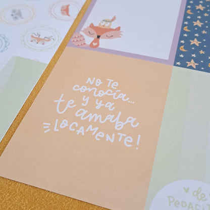 PACK 58 TARJETAS PEQUEÑO TIPI - SCRAPBOOKING