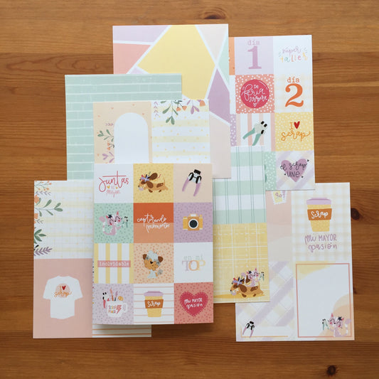PACK TARJETAS EVENTO SCRAPERO - REPOSICIÓN CLUB CONFETI - SCRAPBOOKING - EXCLUSIVO FERIA