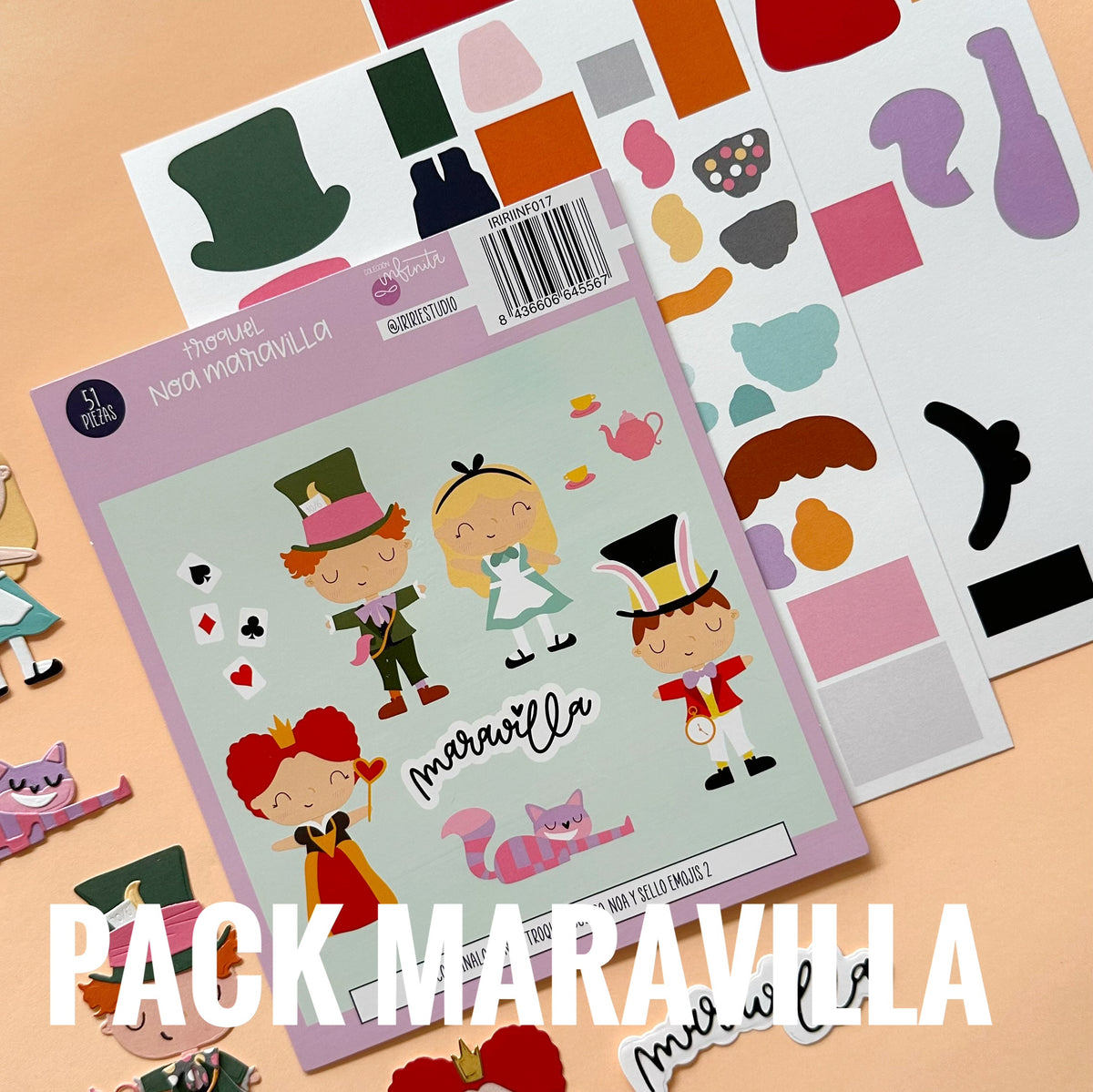 PACK MARAVILLA (troquel + troquelable) - COLEC. INFINITA - SCRAPBOOKING