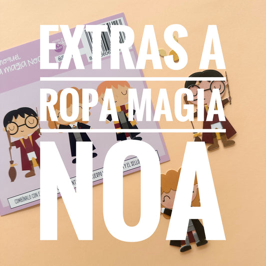 EXTRAS PARA EL TROQUEL ROPA MAGIA NOA - INFINITA - SCARPBOOKING