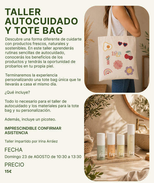 RESERVA TALLER AUTOCUIDADO + TOTE BAG PERSONALIZADA - PRESENCIAL EN GC