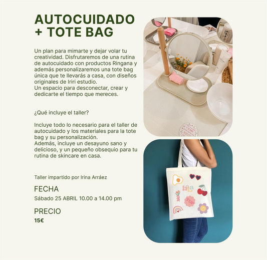 RESERVA TALLER AUTOCUIDADO + TOTE BAG PERSONALIZADA - PRESENCIAL EN GC 25/04/26