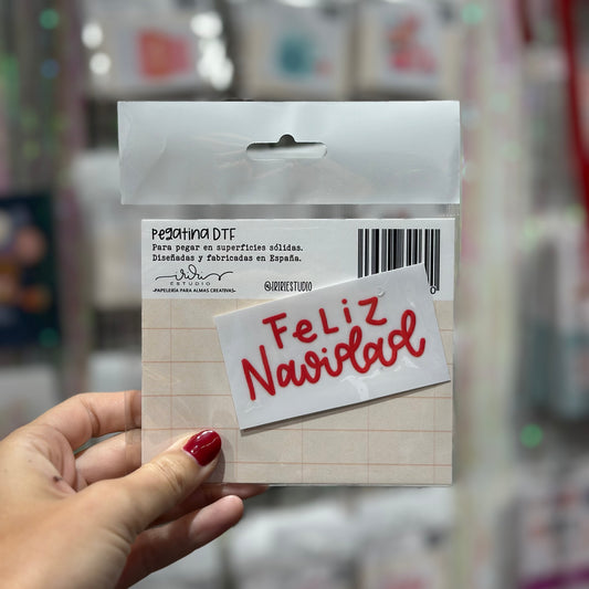 PEGATINA FELIZ NAVIDAD DTF  - IMPERDIBLES - SCRAPBOOKING