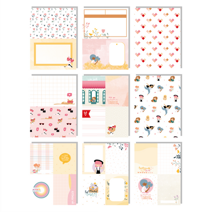 PACK TARJETAS HILO ROJO - 18 HOJAS EN 6X8" - REPO BAJO PEDIDO - SCRAPBOOKING