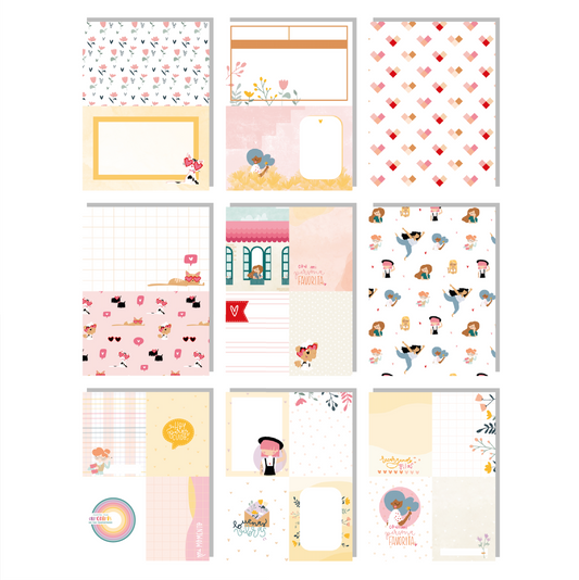 PACK TARJETAS HILO ROJO - 18 HOJAS EN 6X8" - REPO BAJO PEDIDO - SCRAPBOOKING