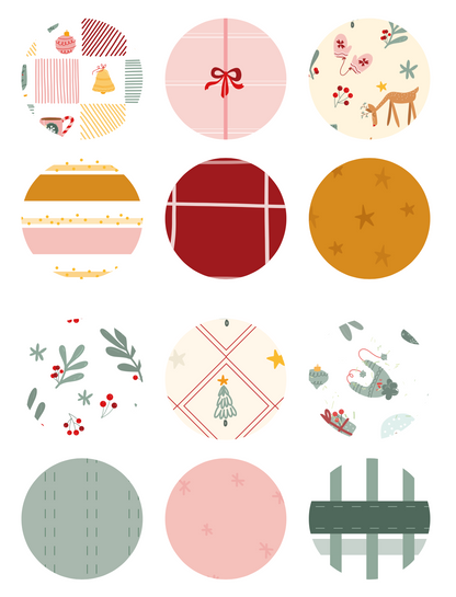 PAPELES MINI ESTAMPADOS FRANELA - COLEC. INFINITA - SCRAPBOOKING