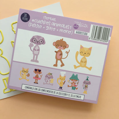 TROQUEL CUERPOS ANIMALES 1 - COL. INFINITA - SCRAPBOOKING
