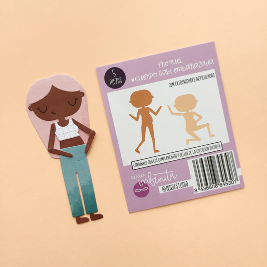 TROQUEL CUERPO GABI EMBARAZADA - COL. INFINITA - SCRAPBOOKING