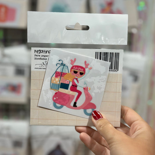 PEGATINA MOTERA NAVIDAD DTF  - IMPERDIBLES - SCRAPBOOKING