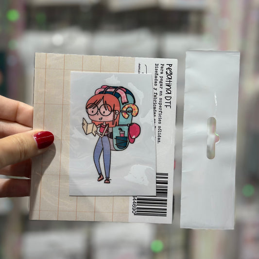PEGATINA MOCHILERA VIAJES DTF  - IMPERDIBLES - SCRAPBOOKING