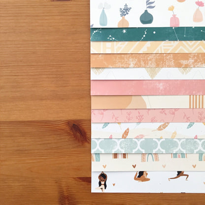 KIT 12 PAPELES CALMA 12X12" - SCRAPBOOKING