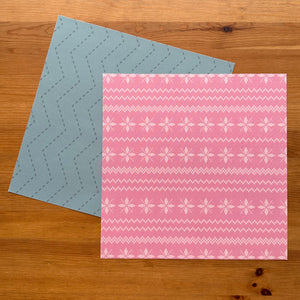 PACK 2 TELAS DE ENCUADERNAR INVIERNO - YETI - SCRAPBOOKING