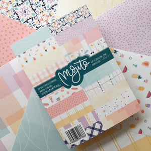 KIT 18 PAPELES MOJITO 6X8" - CAIPIRIÑA - SCRAPBOOKING