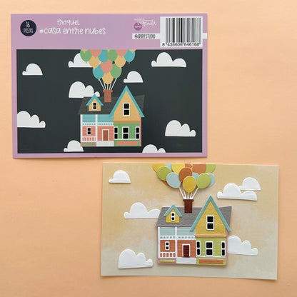 TROQUEL CASA ENTRE NUBES - COL. INFINITA - SCRAPBOOKING