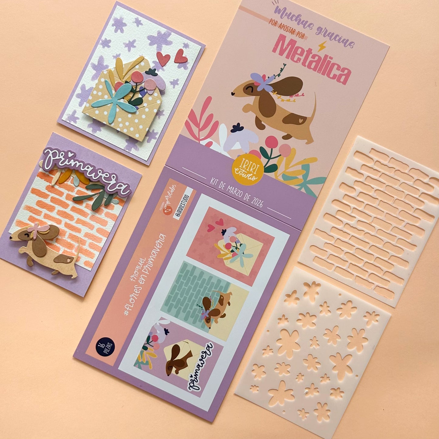 KIT METÁLICA MARZO 2026 - EXCLUSIVO SUSCRIPTORAS - SCRAPBOOKING