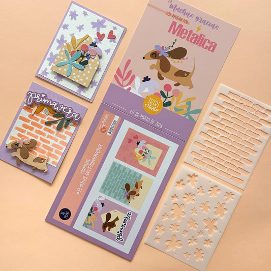 KIT METÁLICA MARZO 2026 - EXCLUSIVO SUSCRIPTORAS - SCRAPBOOKING