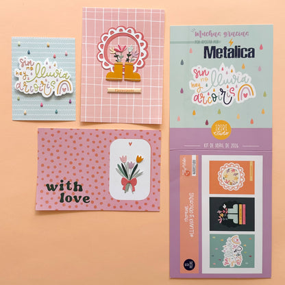 KIT METÁLICA ABRIL 2026 - EXCLUSIVO SUSCRIPTORAS - SCRAPBOOKING