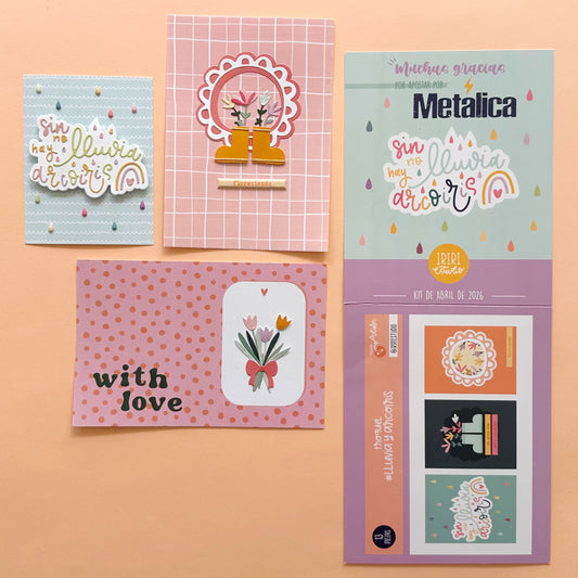 KIT METÁLICA ABRIL 2026 - EXCLUSIVO SUSCRIPTORAS - SCRAPBOOKING