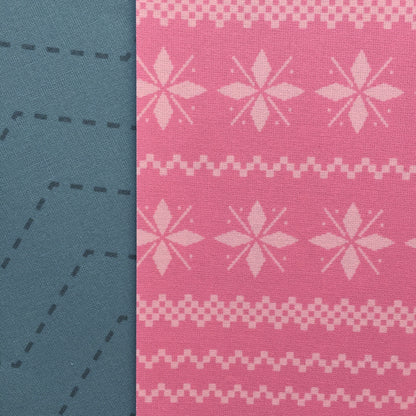 PACK 2 TELAS DE ENCUADERNAR INVIERNO - YETI - SCRAPBOOKING