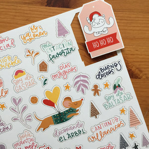 DIE CUTS ESPÍRITU NAVIDEÑO - YETI - SCRAPBOOKING