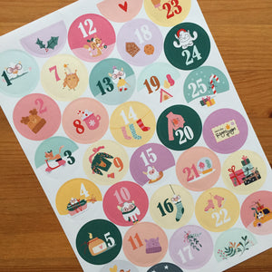 PEGATINAS ADVIENTO YETI - SCRAPBOOKING