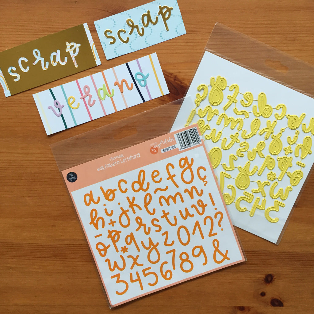 TROQUEL ALFABETO LETTERING - YETI - IMPERDIBLES - SCRAPBOOKING
