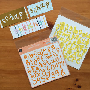 TROQUEL ALFABETO LETTERING - YETI - IMPERDIBLES - SCRAPBOOKING