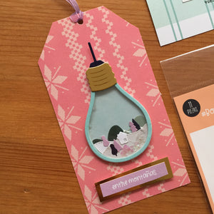 TROQUEL BOMBILLA/GLOBO - YETI - IMPERDIBLES - SCRAPBOOKING
