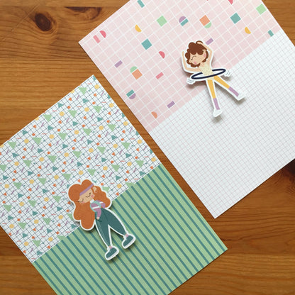 MINI ESTAMPADOS RETRO - COLEC. INFINITA - SCRAPBOOKING