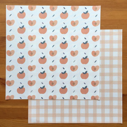 PACK 2 TELAS MELOCOTÓN - MOGÁN - COLEC. FÉNIX- SCRAPBOOKING