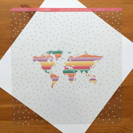 ACETATO MAPAMUNDI - MOGÁN - COLEC. FÉNIX -  REPO BAJO PEDIDO - SCRAPBOOKING