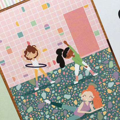 PACK 8 TARJETAS ILUSTRACIONES RETRO - REPO BAJO PEDIDO - SCRAPBOOKING