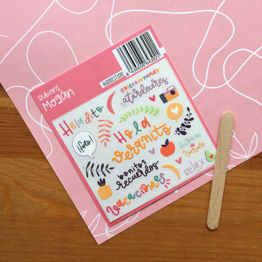 RUBONS MOGÁN - COLEC. FÉNIX - ( PEGATINAS ) - SCRAPBOOKING