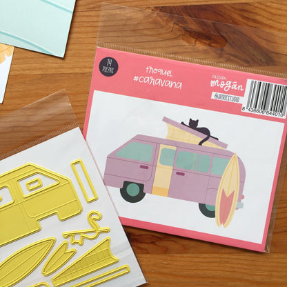 TROQUEL CARAVANA - MOGÁN - COLEC. FÉNIX - SCRAPBOOKING
