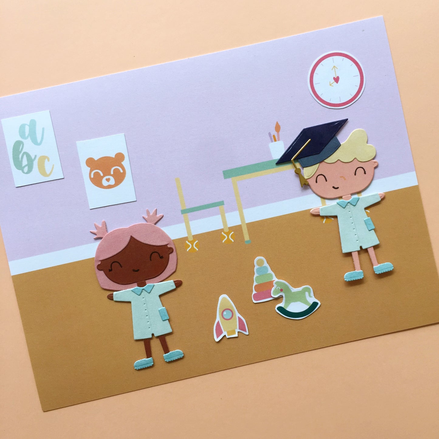 PAPELES FONDOS COLEGIO - COLEC. INFINITA - SCRAPBOOKING