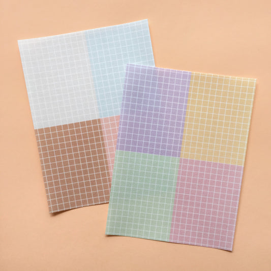 KIT 2 TELAS MINI CUADROS 6X8"- COLEC. INFINITA - SCRAPBOOKING