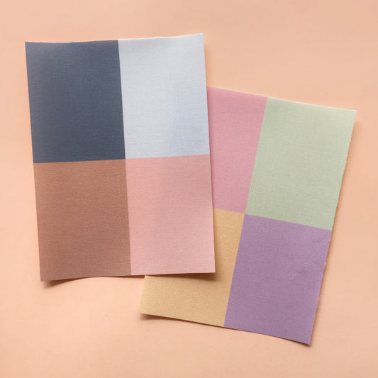 KIT 2 TELAS MINI LISOS 6X8"- COLEC. INFINITA - SCRAPBOOKING