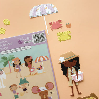 TROQUEL COMPLEMENTOS PLAYA - COL. INFINITA - SCRAPBOOKING