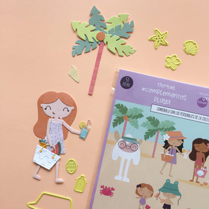 TROQUEL COMPLEMENTOS PLAYA - COL. INFINITA - SCRAPBOOKING