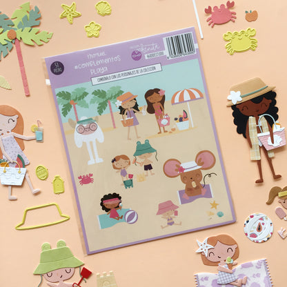 TROQUEL COMPLEMENTOS PLAYA - COL. INFINITA - SCRAPBOOKING